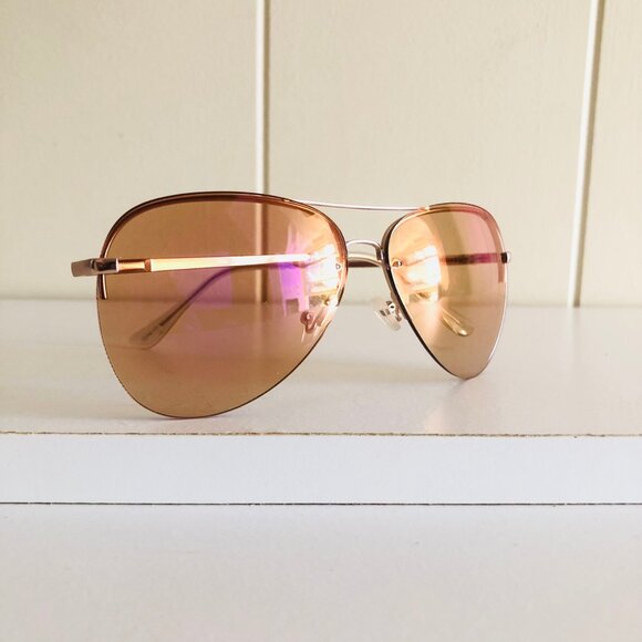 Y2K Frameless Color Aviator Sunglasses - Picture 3 of 8